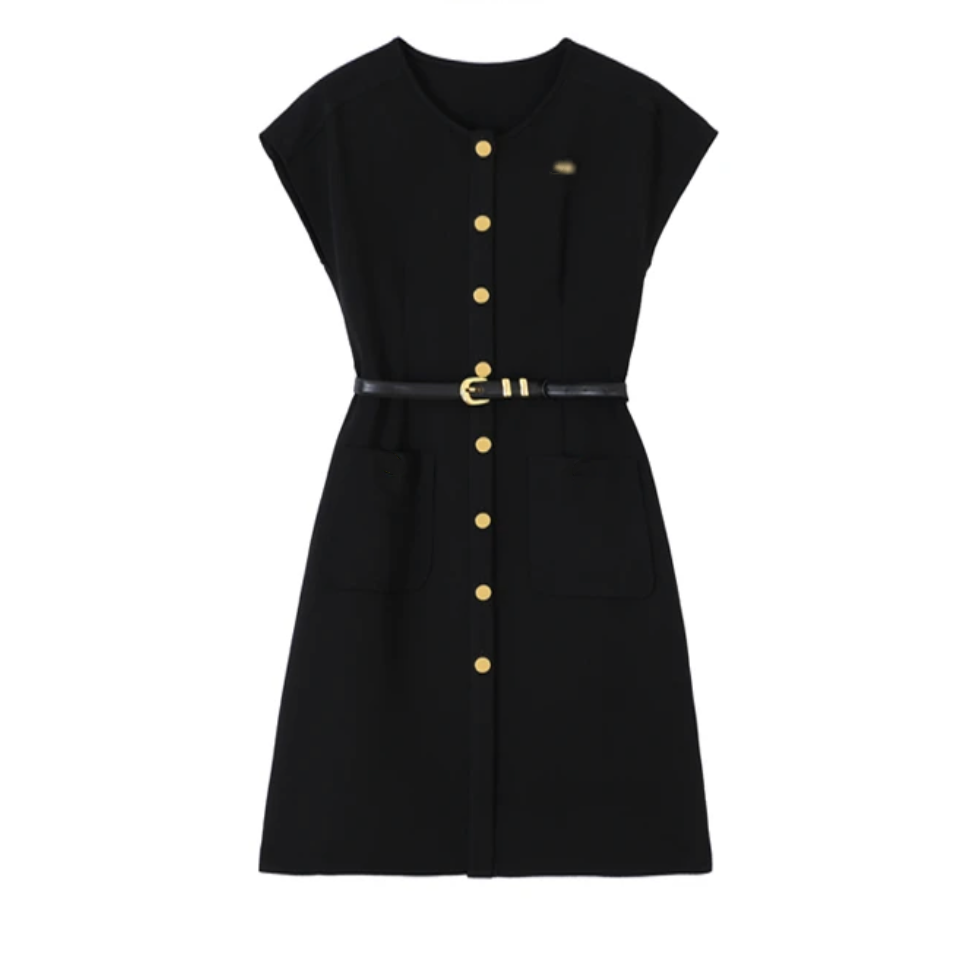 BAOFAHU2024年夏季新款2536时尚气质轻奢优雅百搭修身女装连衣裙