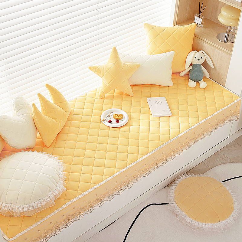 飘窗垫加厚四季通用2024新款网红阳台装饰垫子卧室榻榻米毯定制