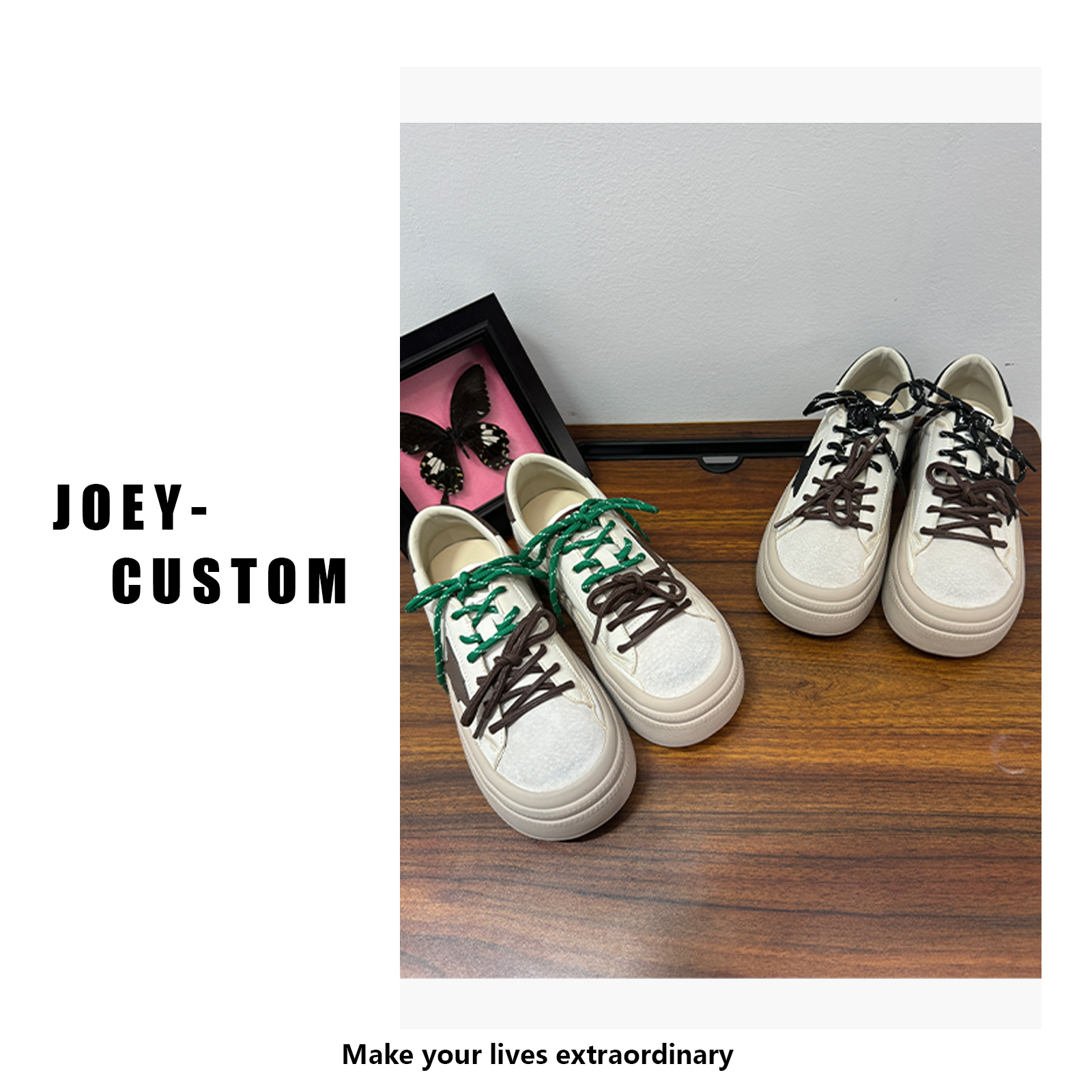 JOEY | 秋季新品女圆头厚底休闲潮鞋舒适板鞋  80886/1627
