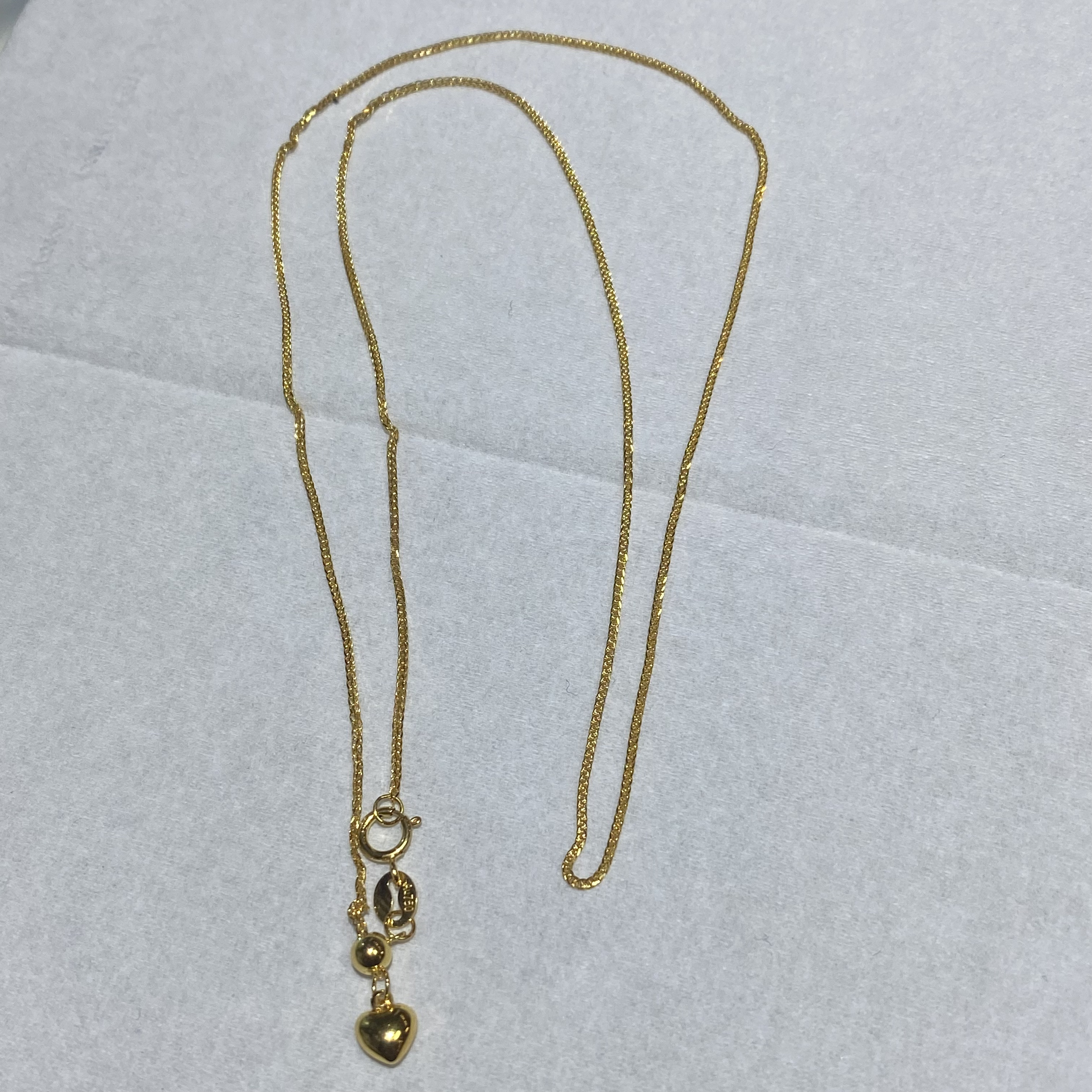 18k金项链金色时尚百搭