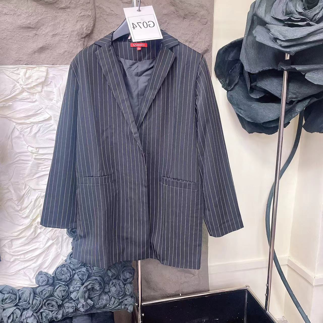 G074  长袖西装休闲西服