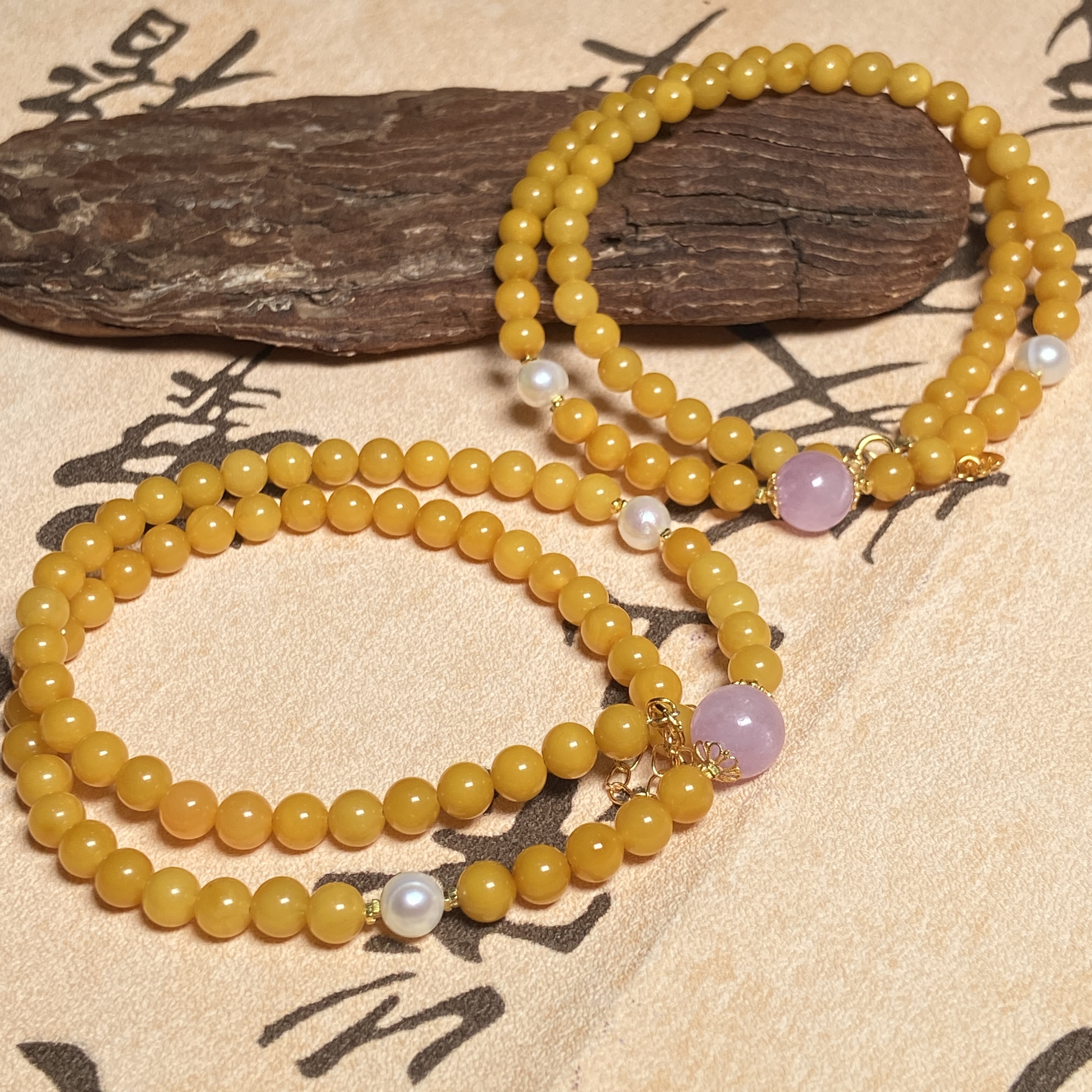 【小北好物】紫锂辉DIY项链 QK20X226【多样性发一件】约9mm