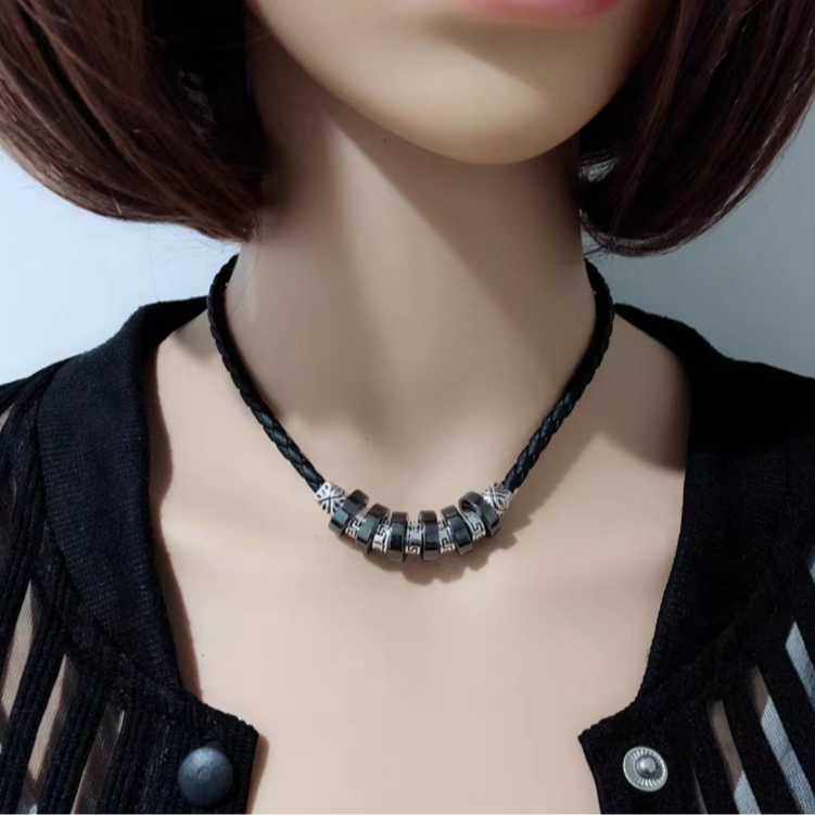 铁合金亚克力项链 铁合金亚克力项链 装饰品项链女配衣服锁骨链