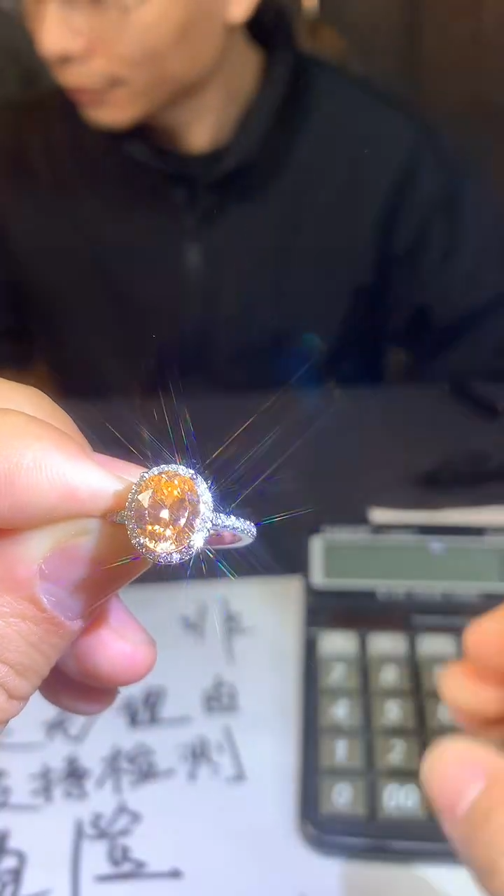 【闪购商品】南非公主方苞戒指3CT