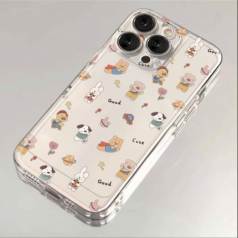 可爱动物iPhone15pro苹果手机壳P60华为mate小米vivo红米oppo全包