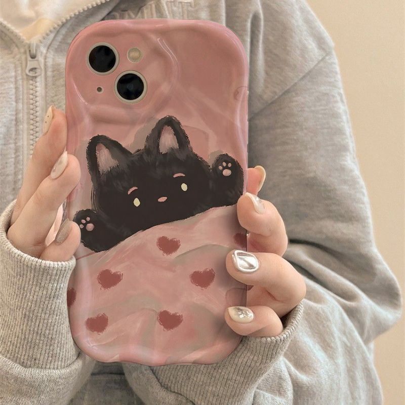 猫咪适用苹果15Pro手机壳iPhone14趣味12mini防摔11/13软xs/7/8p