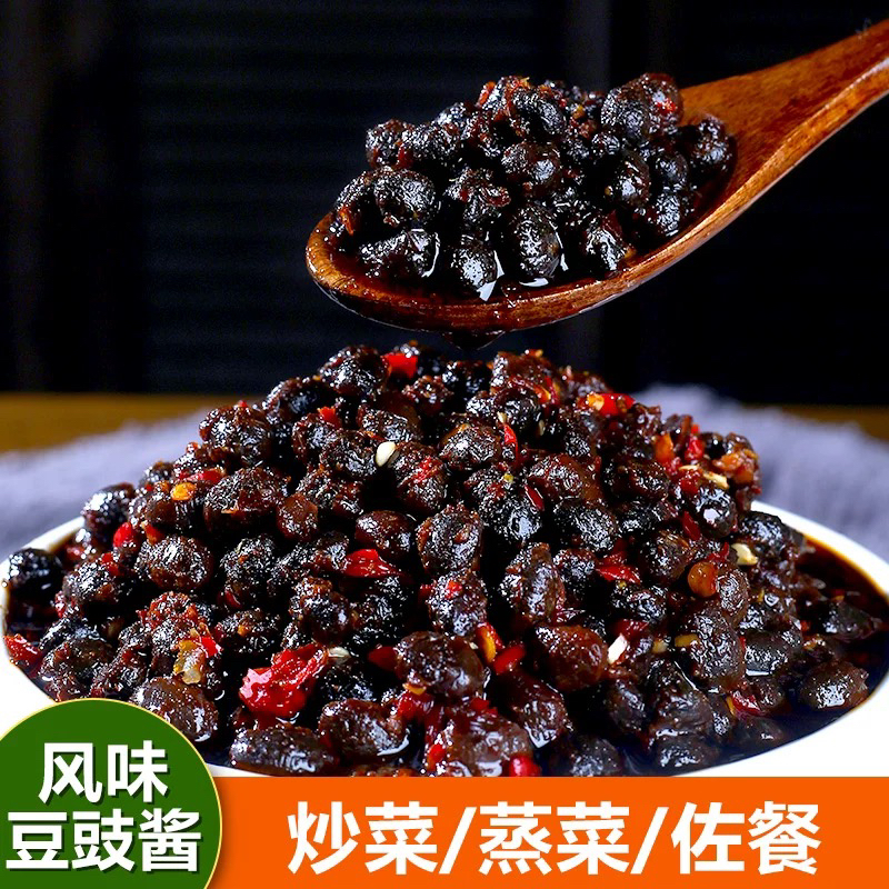 农家豆豉辣椒酱下饭菜黑豆豆豉
