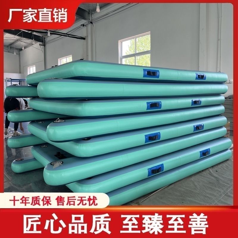 源头工厂双浮筒三浮筒台钓路亚撒网船充气钓鱼浮台便携双层魔毯