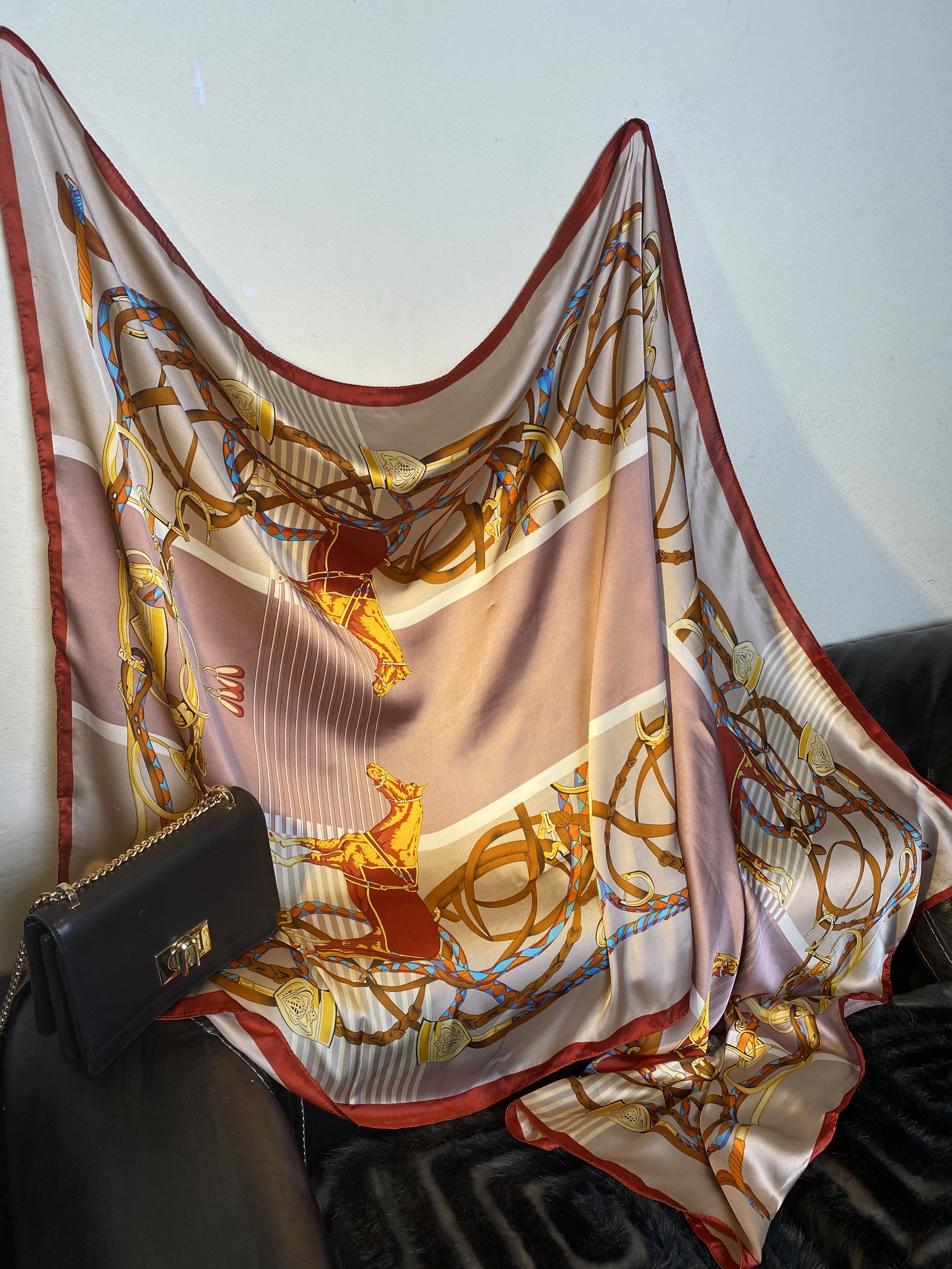 100新款夏季百搭杭州丝绸真丝丝巾90*180#5083