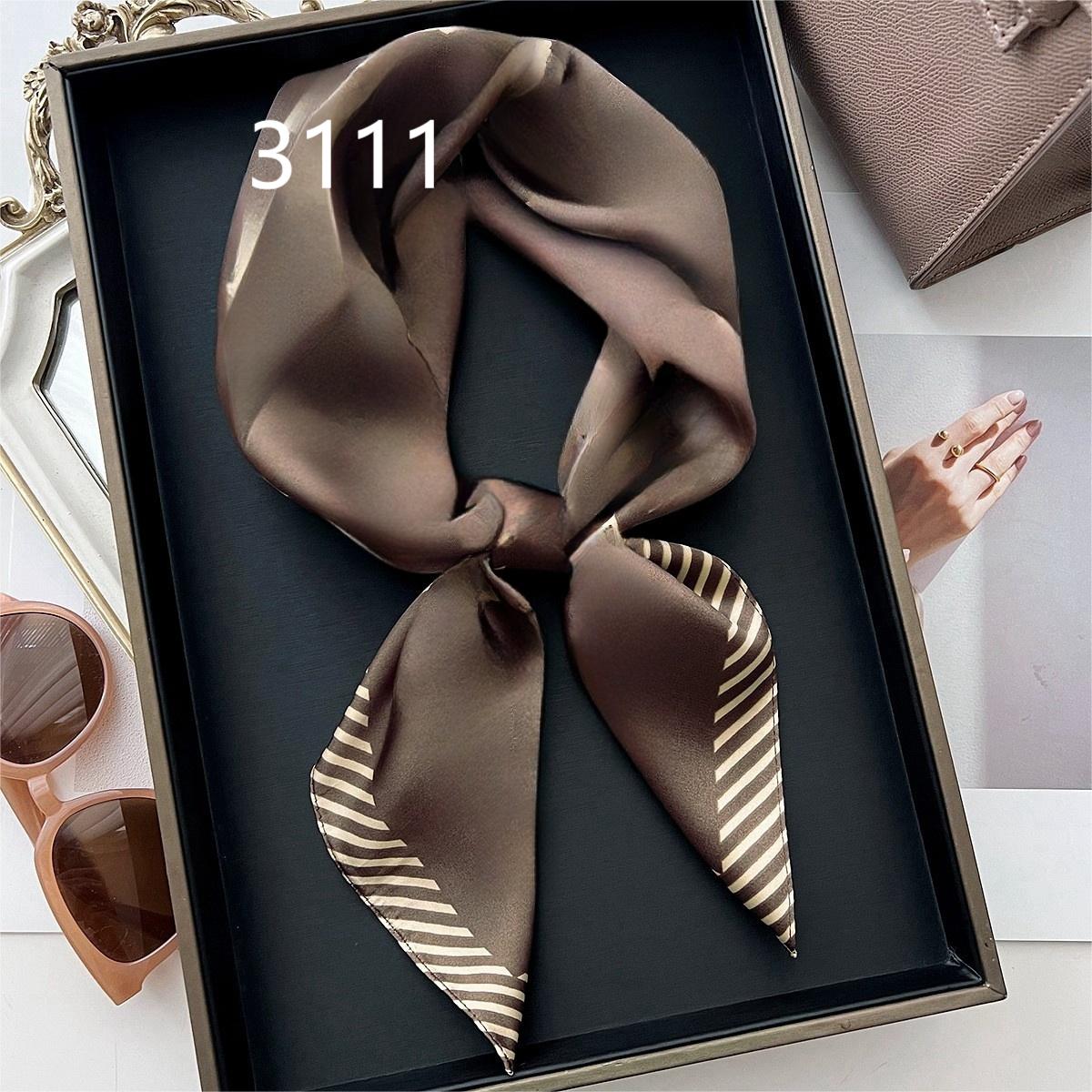 100新款百搭杭州丝绸丝巾70*70#3111