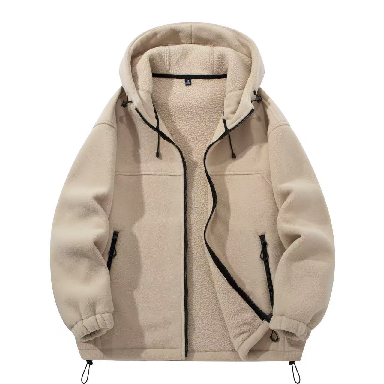 850g~克'【2025新春爆款】男女同款户外运动冲锋加绒加厚抓绒外套