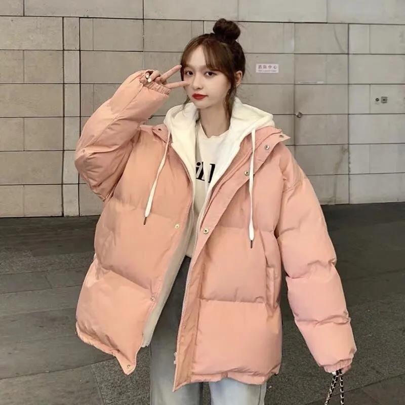 艾菜依冬季新款羽绒服户外运动女韩版宽松加厚羽绒服户外运动袄女