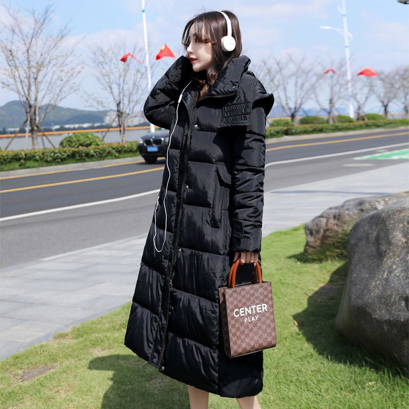 艾菜依羽绒服户外运动衣2023新款羽绒服户外运动女冬季韩版修身长