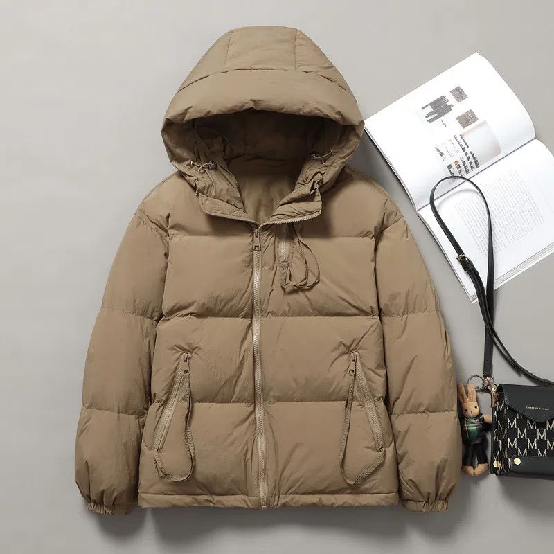 艾菜依小羽绒服户外运动女短款2023冬季新款韩版宽松大码羽绒服棉
