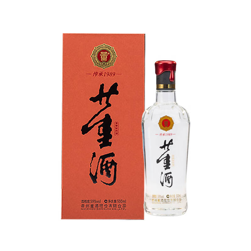 董酒传承1989 高度59度董香型瓶装白酒浓郁醇厚聚会宴请59度500ml