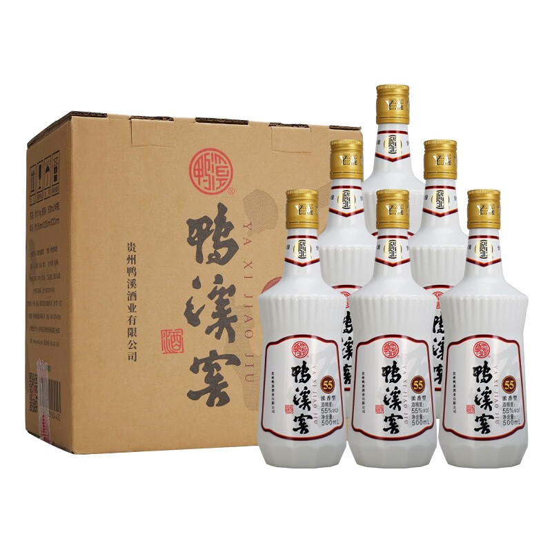 鸭溪窖酒 55度鸭溪浓香型瓶装白酒单瓶装55度500ml
