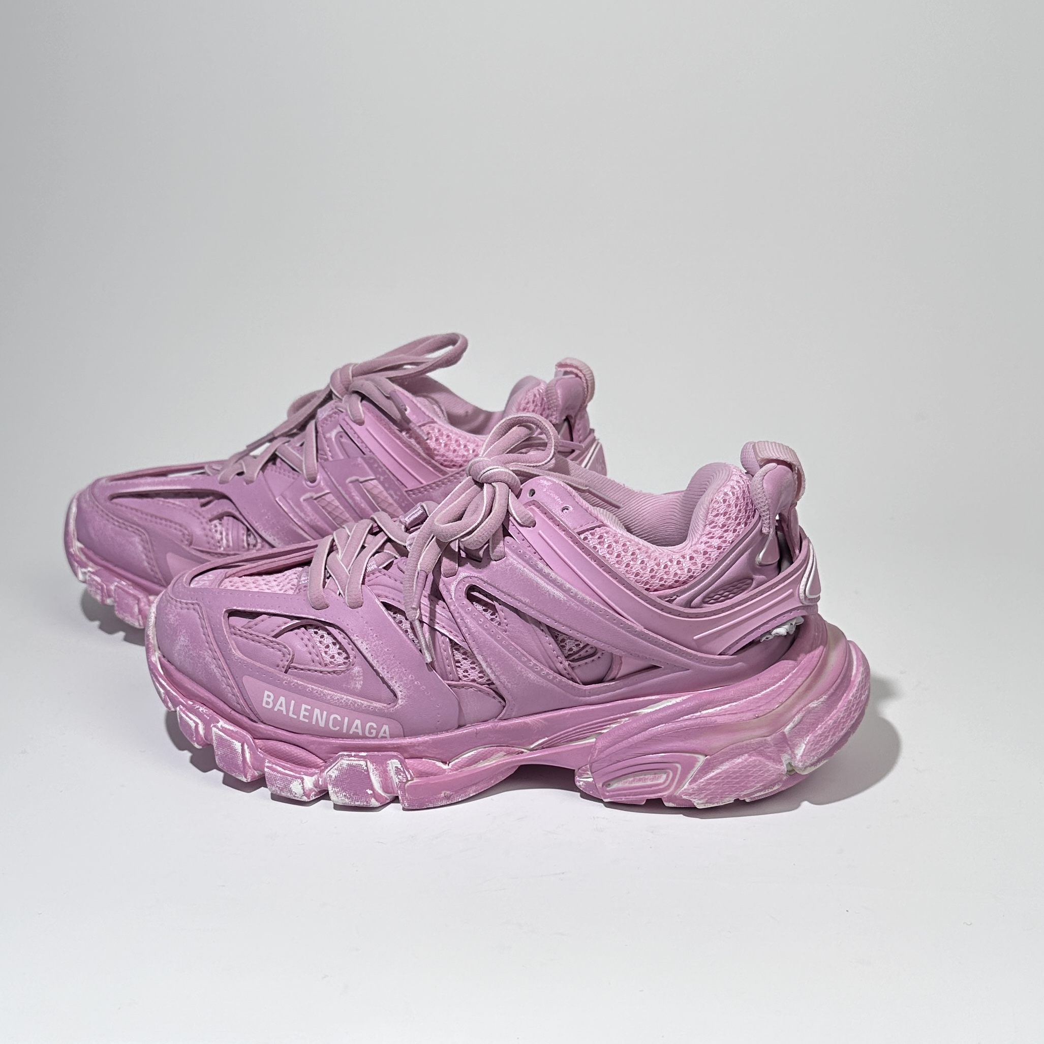 全新未使用 Balenciaga/巴黎世家 35/36/37 Track 做旧粉色老爹鞋