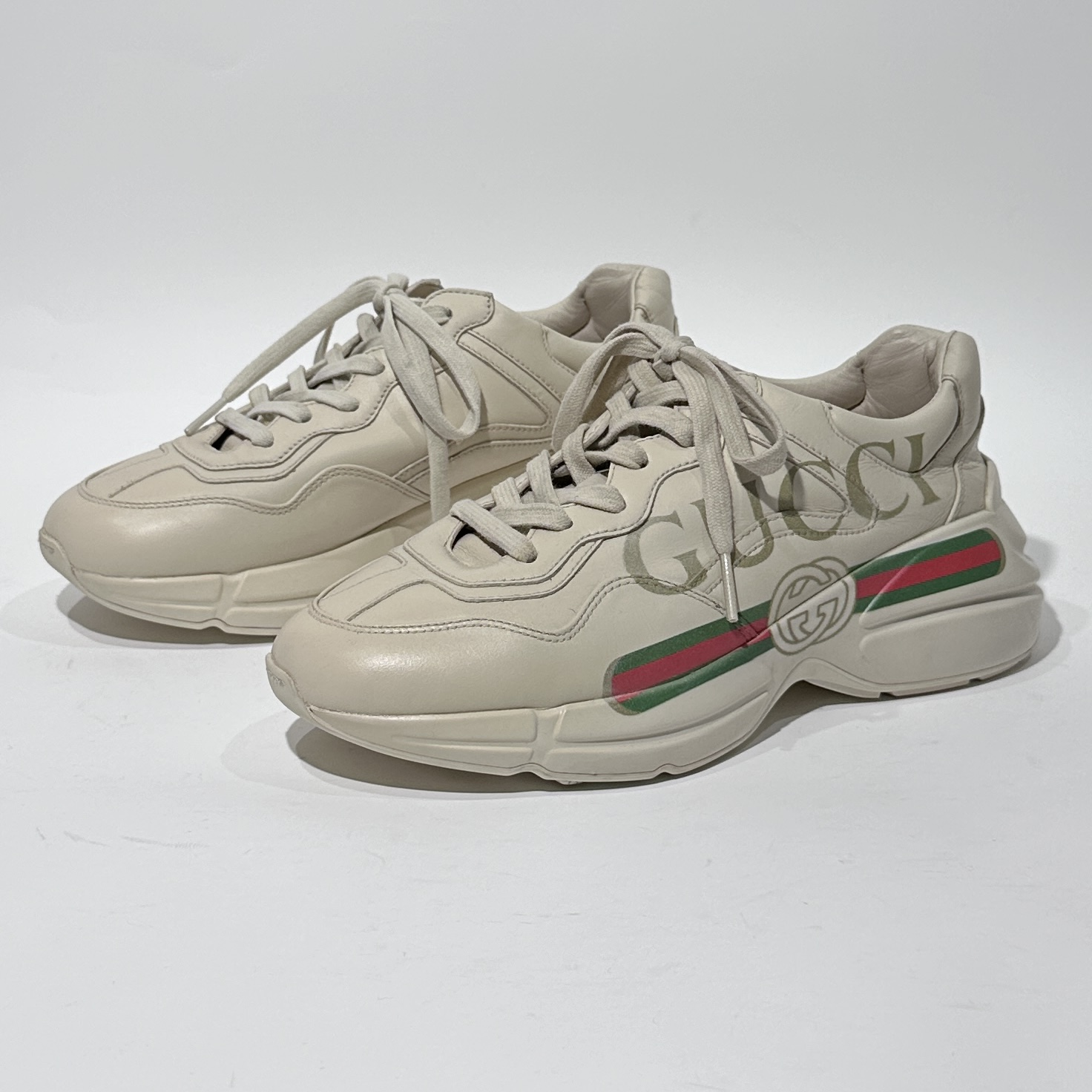 95新 GUCCI/古驰 37码 腰带款时尚老爹鞋/ML01492