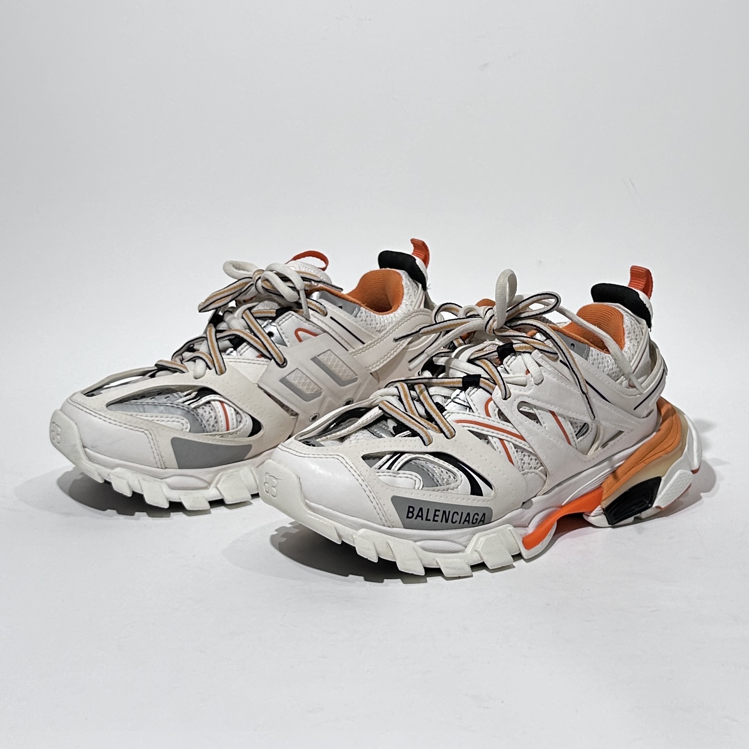 95新 Balenciaga/巴黎世家 36码 Track 白橙时尚老爹鞋/ML80022
