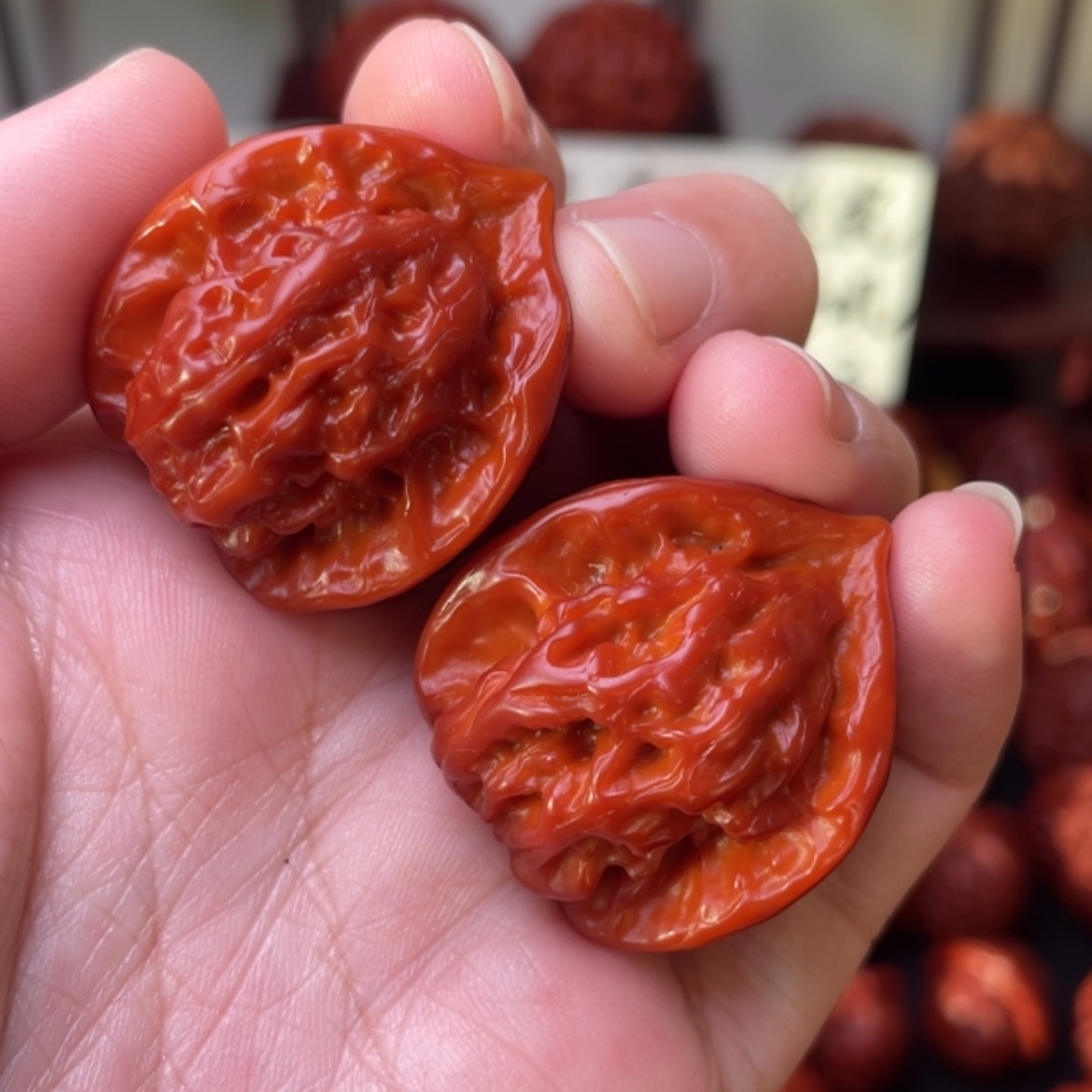 【闪购商品】文玩核桃吊坠三菱32