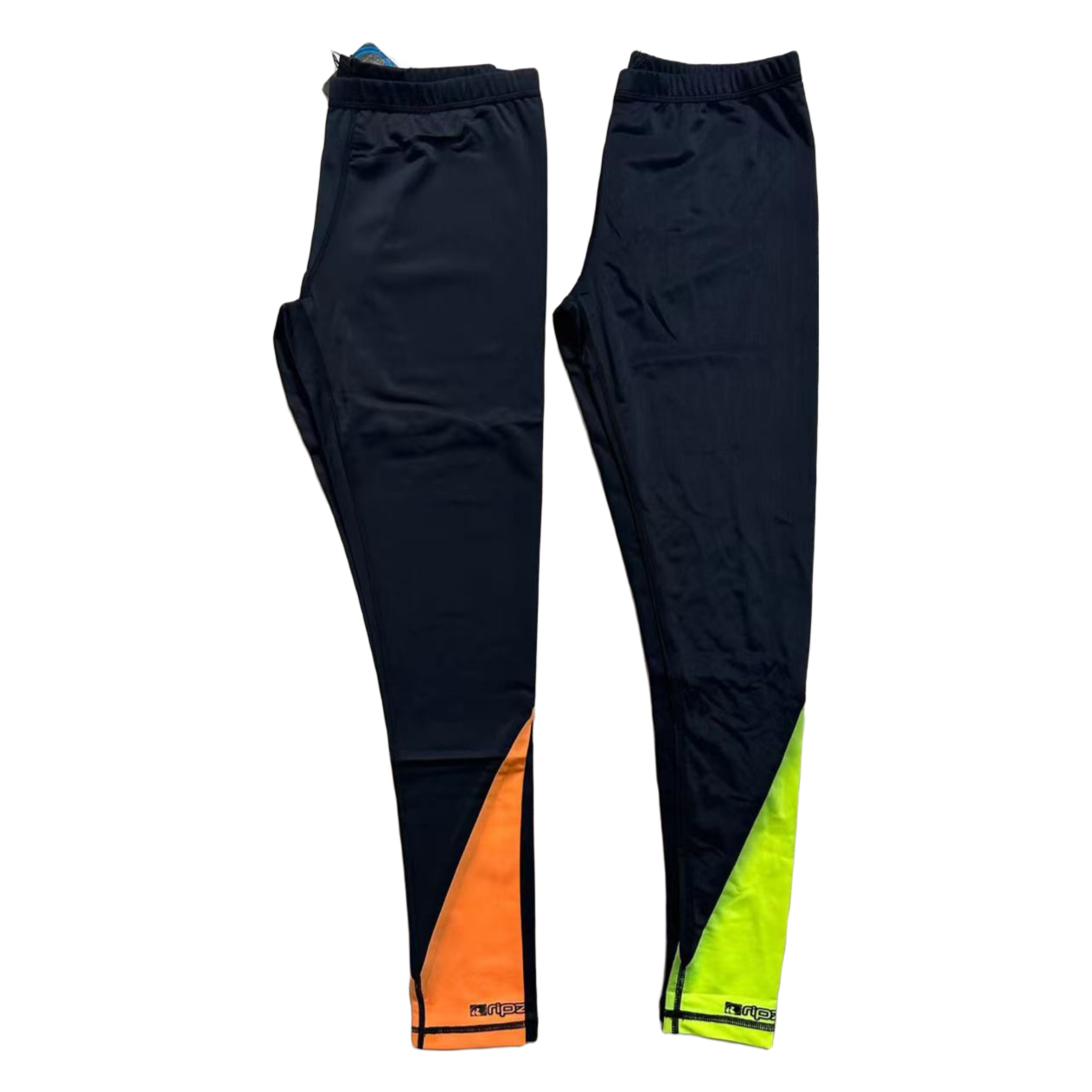 微瑕男女运动跑步瑜伽速干打底裤薄款健身训练透气脚口染色弹力