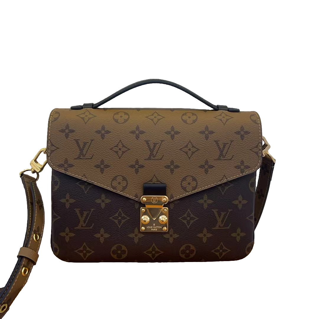 99新 LouisVuitton/路易威登 李李/LV拼色邮差/单肩包