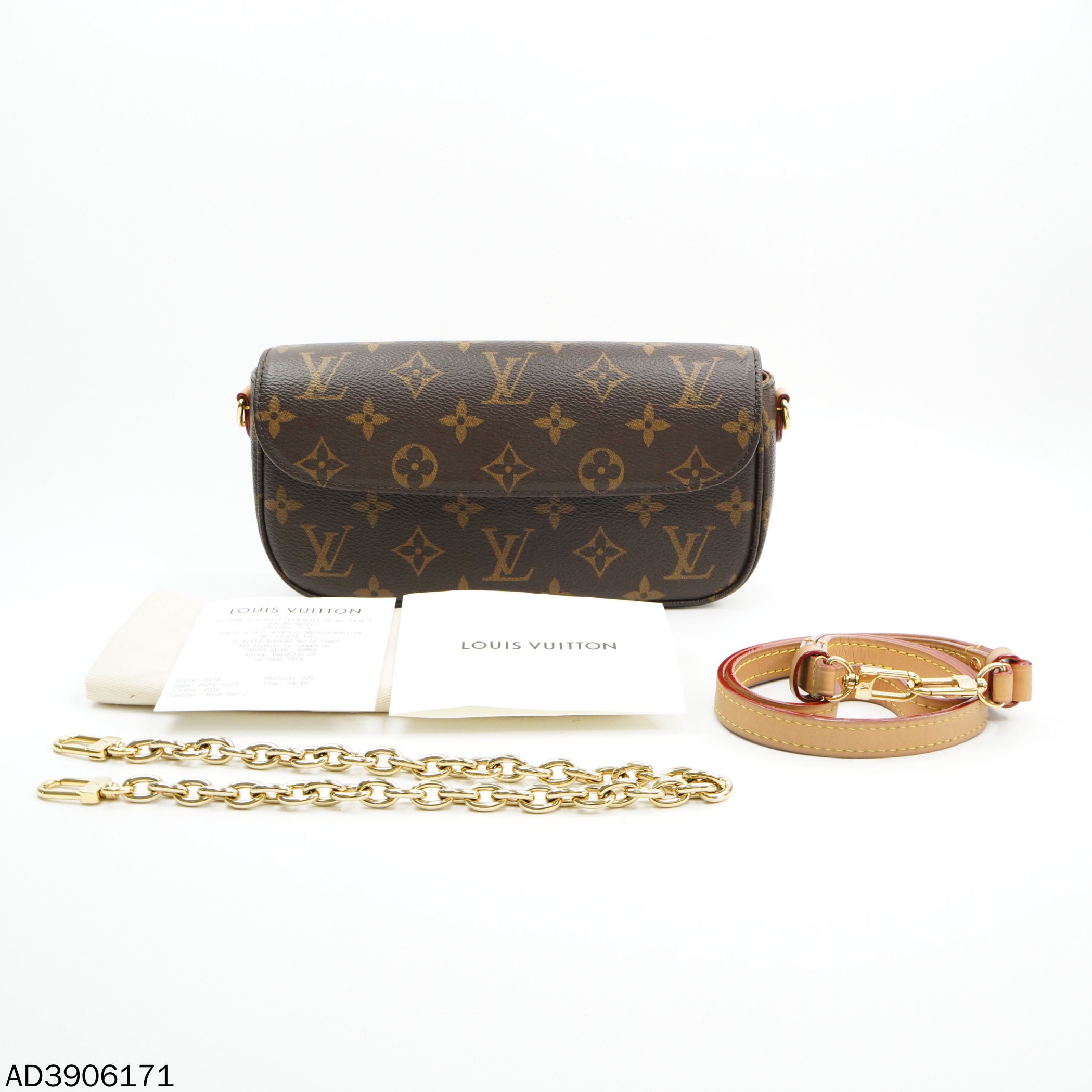 全新未使用 LouisVuitton/路易威登 KK/LV ivy芯片款/单肩包