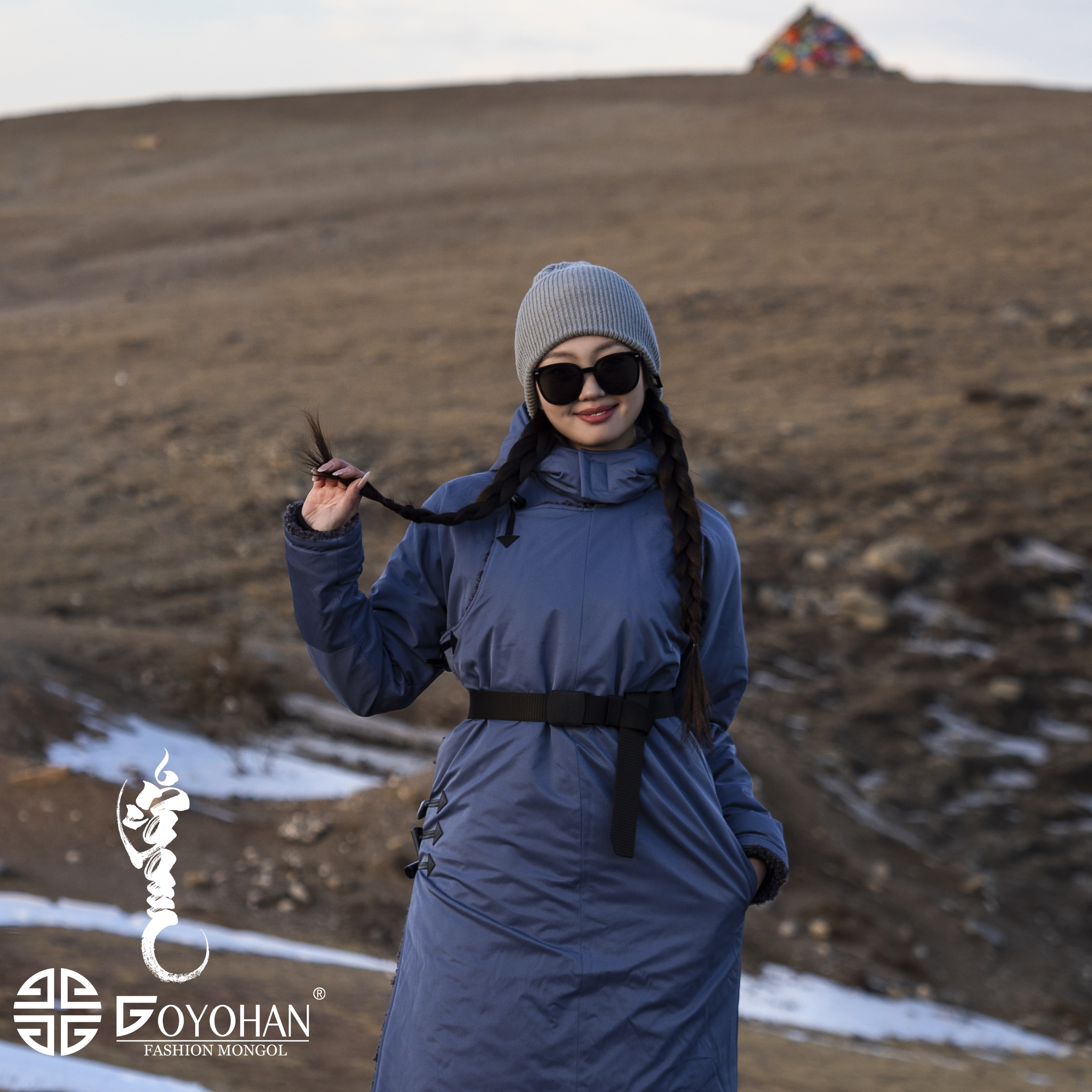 女款多色冬季户外保暖棉袍        0603