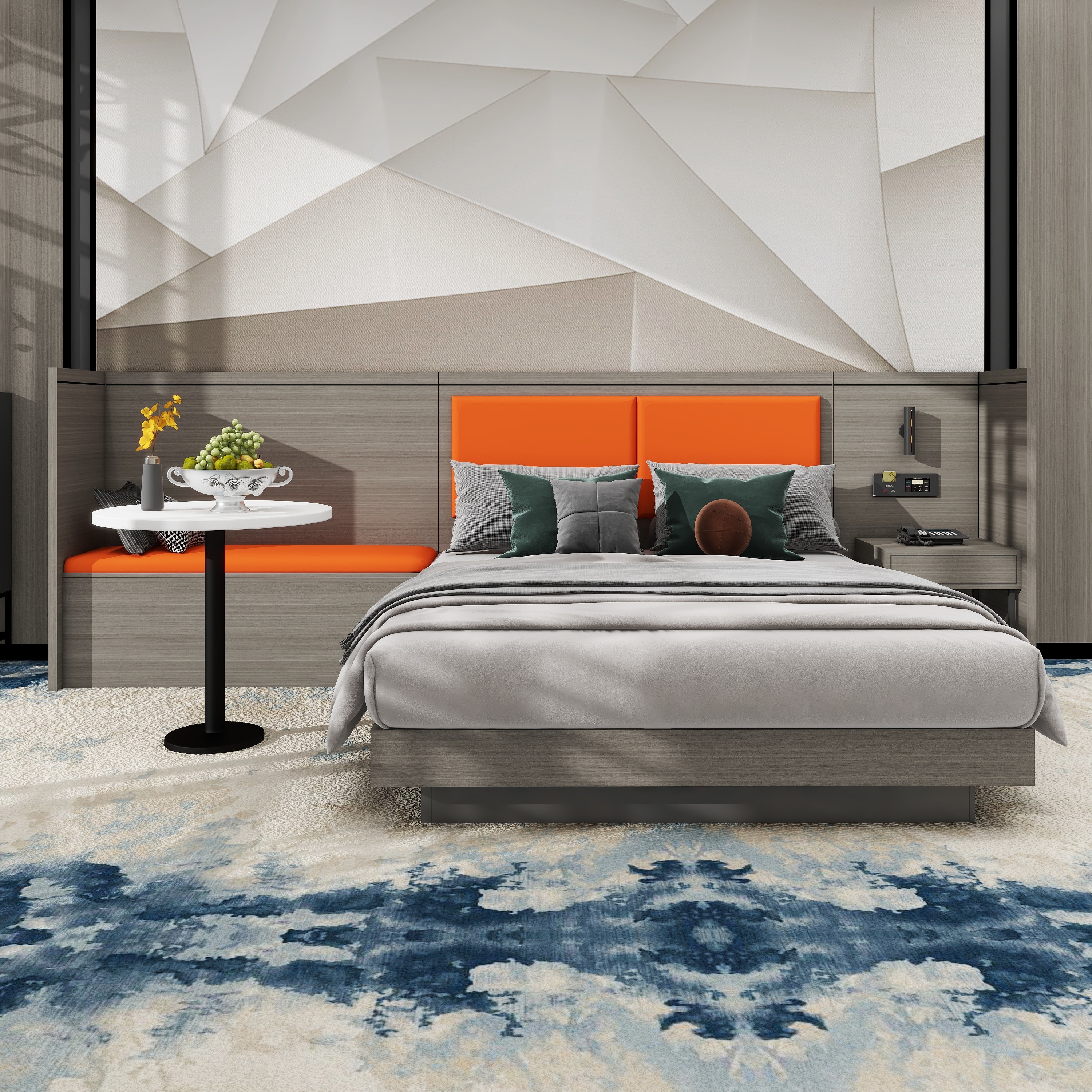 誉琛电竞现代酒店专用床客房简约标间全套宾馆民宿出租房定制家具