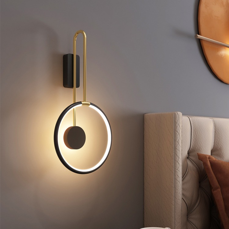 壁灯卧室床头灯简约现代轻奢北欧客厅电视背景墙创意走廊过道壁灯