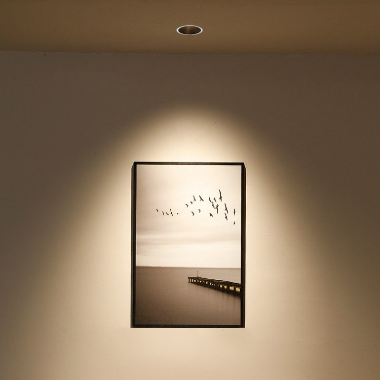 见光不见灯无主灯客厅照明cob深防眩光射灯led筒灯小山丘天花灯