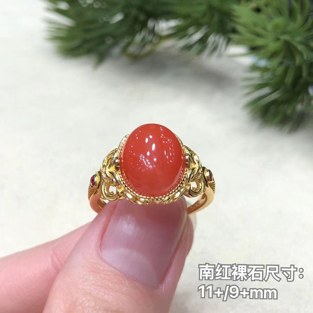 银S925南红玛瑙戒指多样性3时尚气质精美