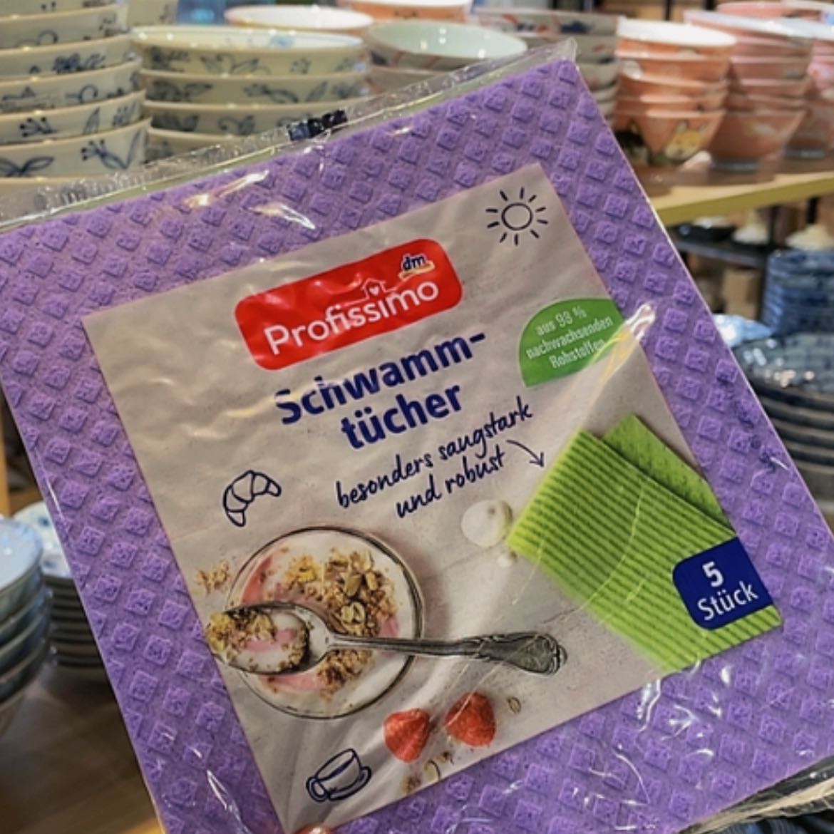 【闪购商品】陶瓷瓷片俄国百洁布五张