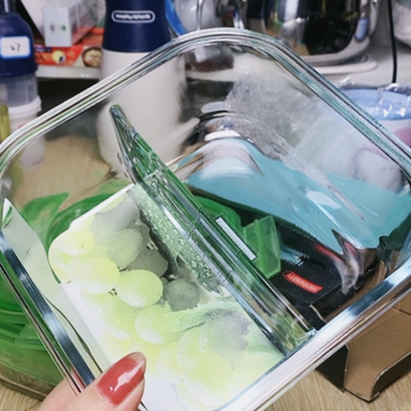 【闪购商品】陶瓷瓷片1100毫升分格便当盒