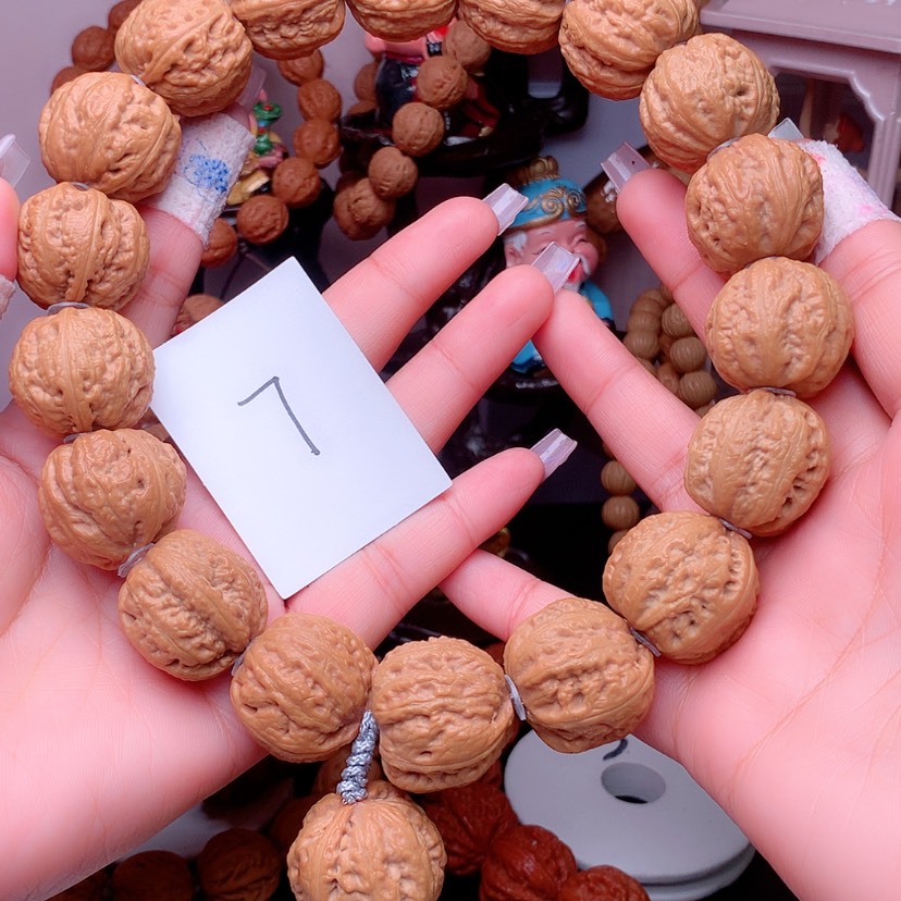 【闪购商品】文玩核桃手串7粗筋八棱核桃手持