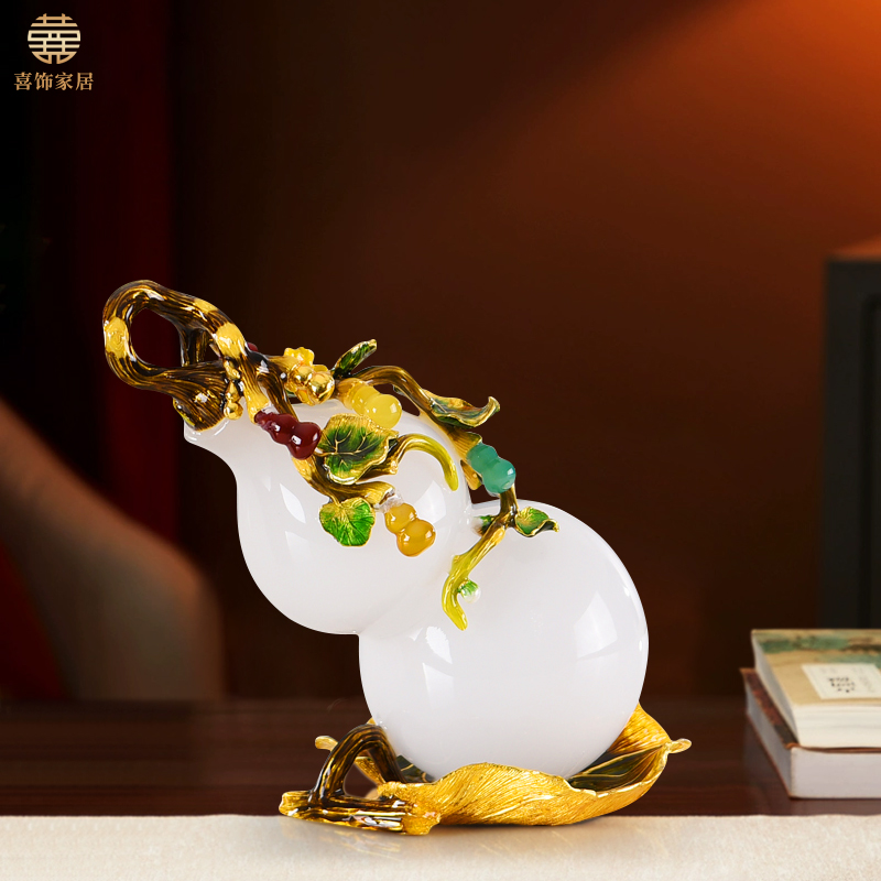 五福临门葫芦摆件招财玄关客厅摆件高端大气搬家礼物乔迁新居礼品