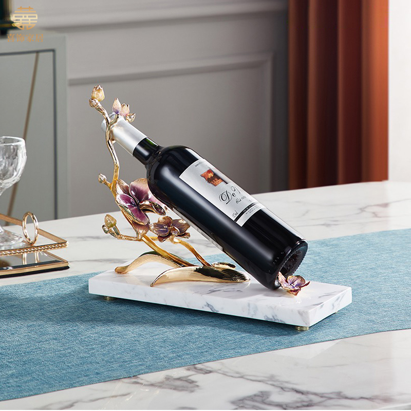 轻奢红酒架摆件现代简约奢华酒柜饰品家用客厅酒柜创意装饰品摆设