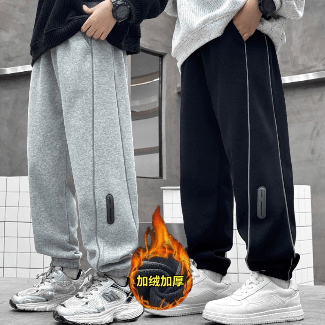 【加绒/不加绒】反光条童装运动裤2025秋季新款儿童中大童裤子裤子