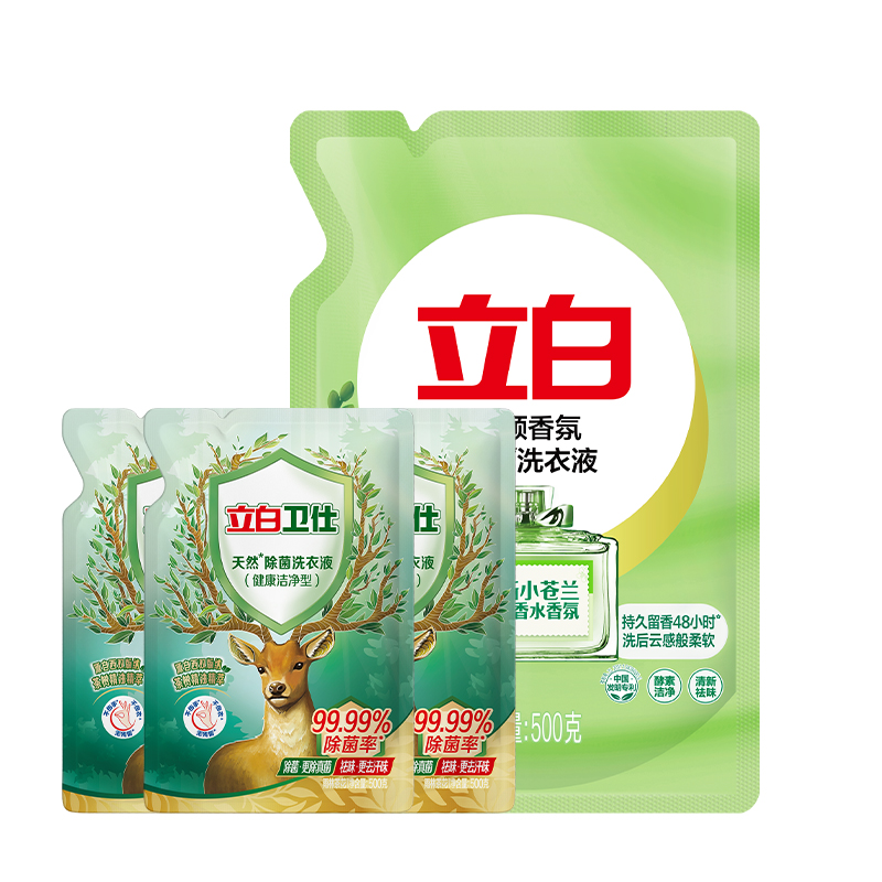 立白柔顺香氛天然洗衣液小苍兰清香怡人酵素洁净清新祛味【达人】