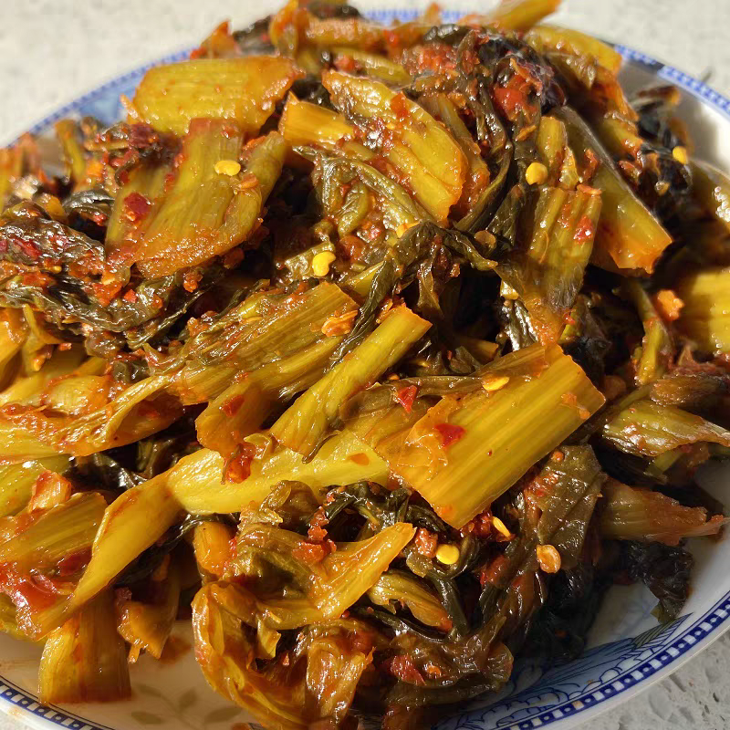 云南文山辣味酸腌菜酸爽开胃下饭菜酸菜鱼酸菜红豆之调味酸菜