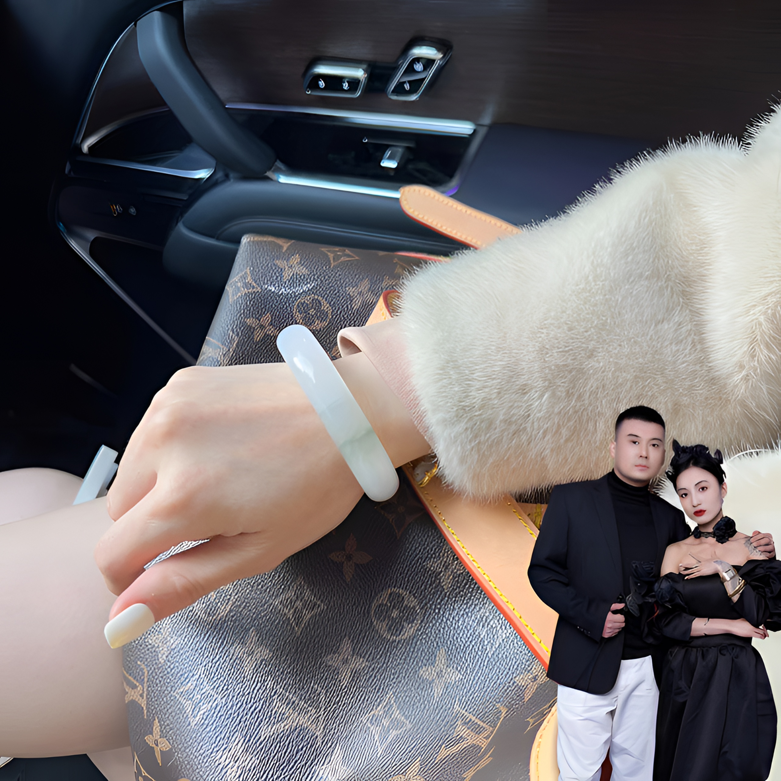 天然A级特级白色少绿天山翠手镯气质翠玉镯（多样性发货，拍一发一）