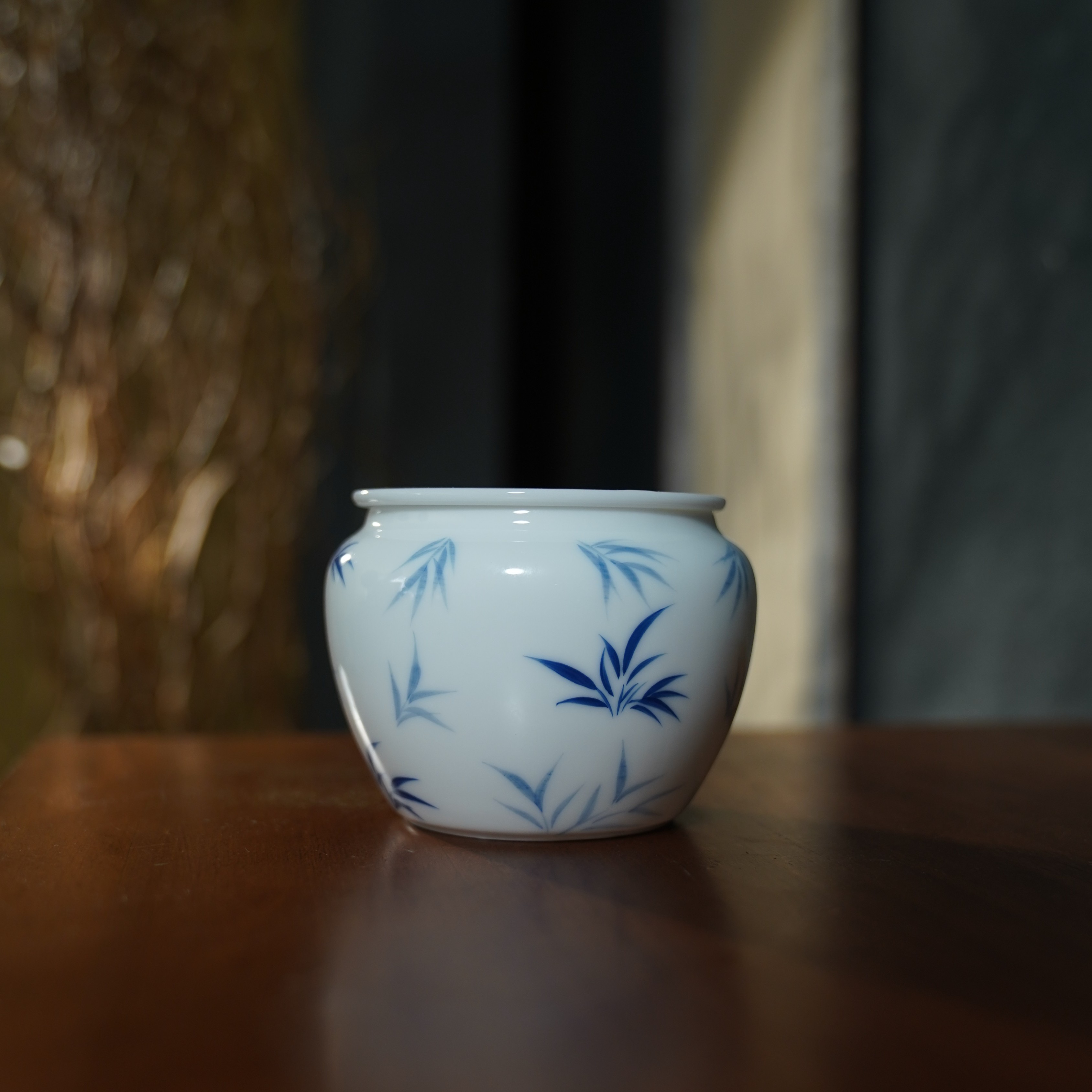 手绘兰竹日式小茶洗