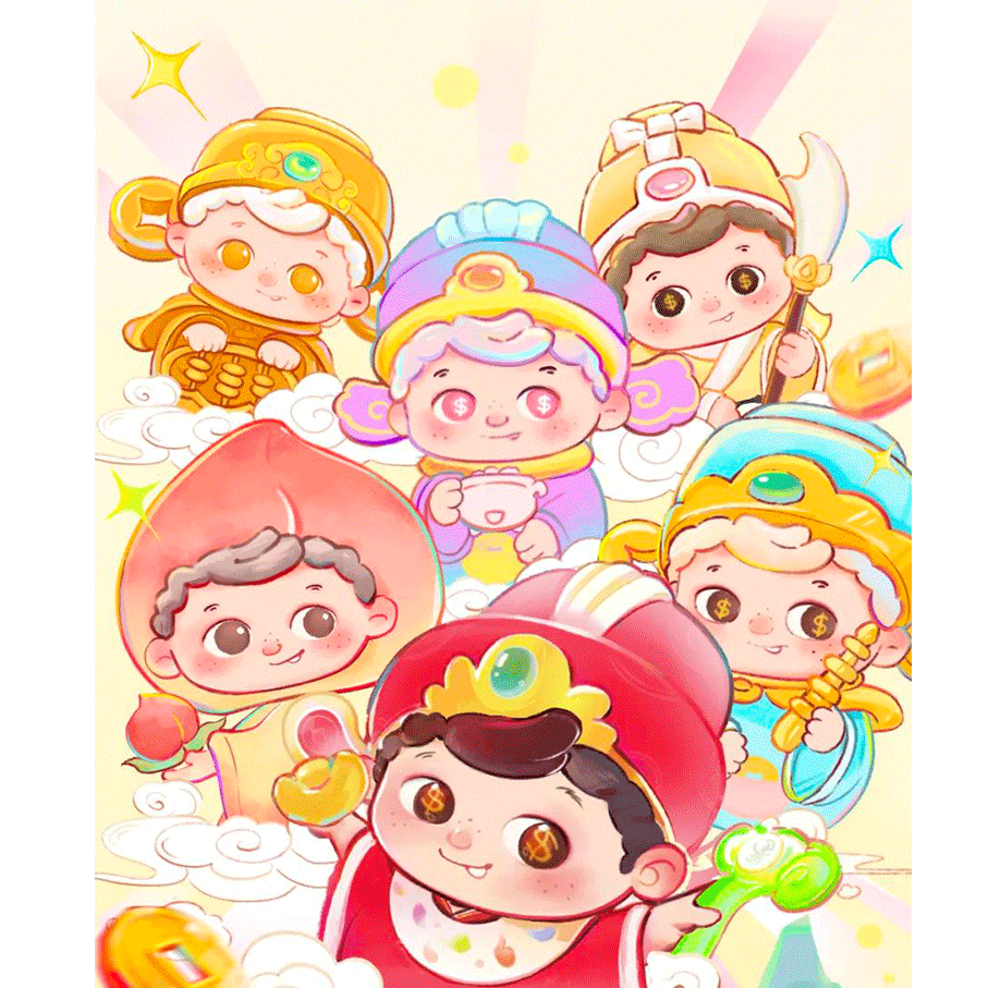 【明盒款式】PIDOL有豆必玲系列可爱创意潮玩萌粒手办摆件