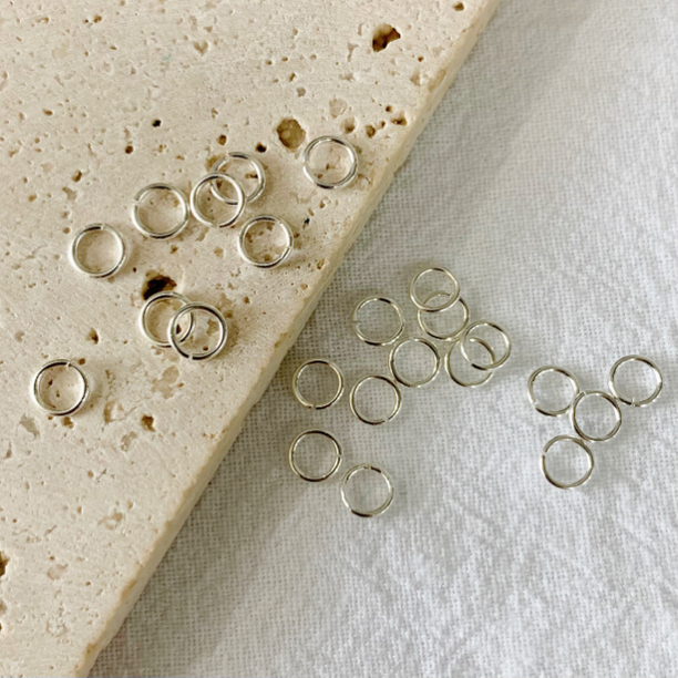 高保色铜镀金银开口圈手作基础配件