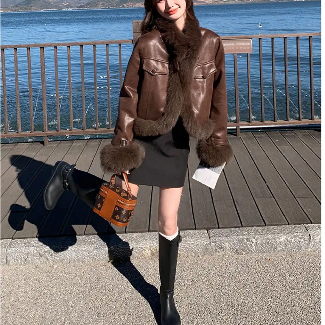 沫沫专属  新款冬季显瘦气质时尚潮流百搭短款保暖女外套