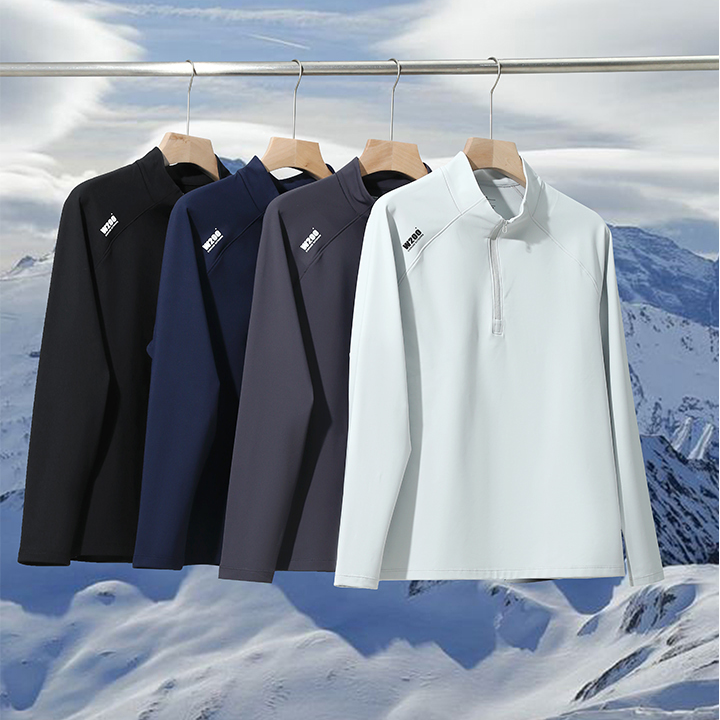 炒鸡好穿！上身潮赞！小迪家春秋男士立领拉链打底衫 186