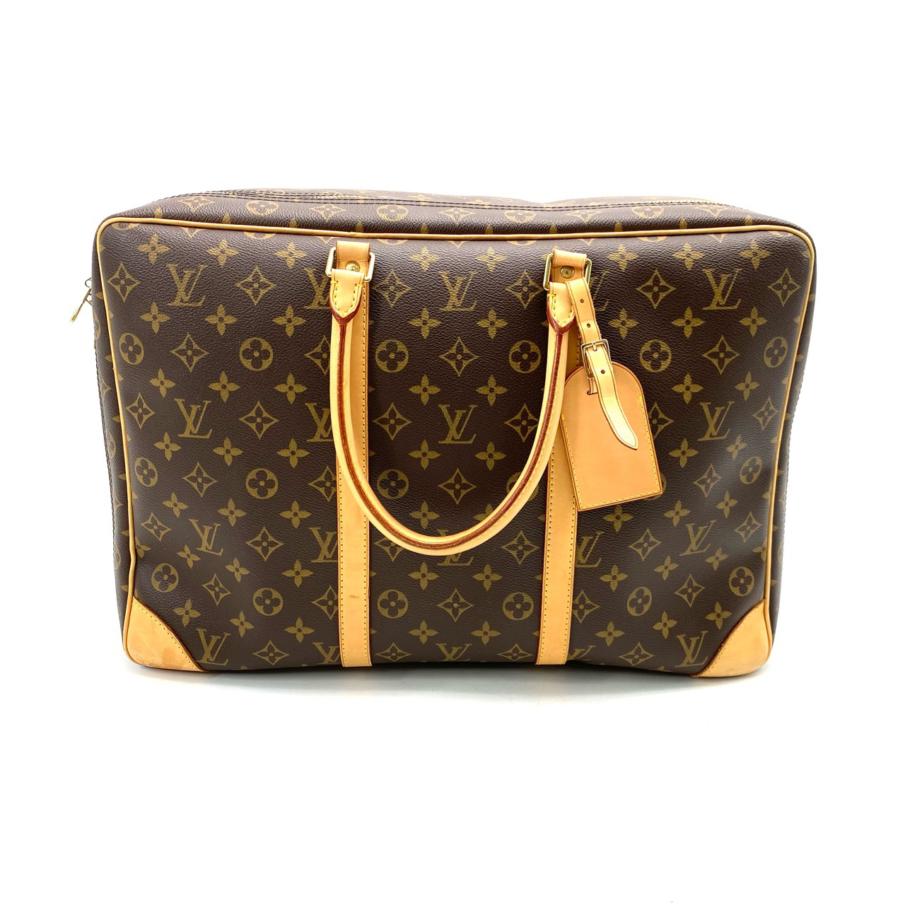 95新 LouisVuitton/路易威登 复古经典棕老花手提公文包  尺45/32