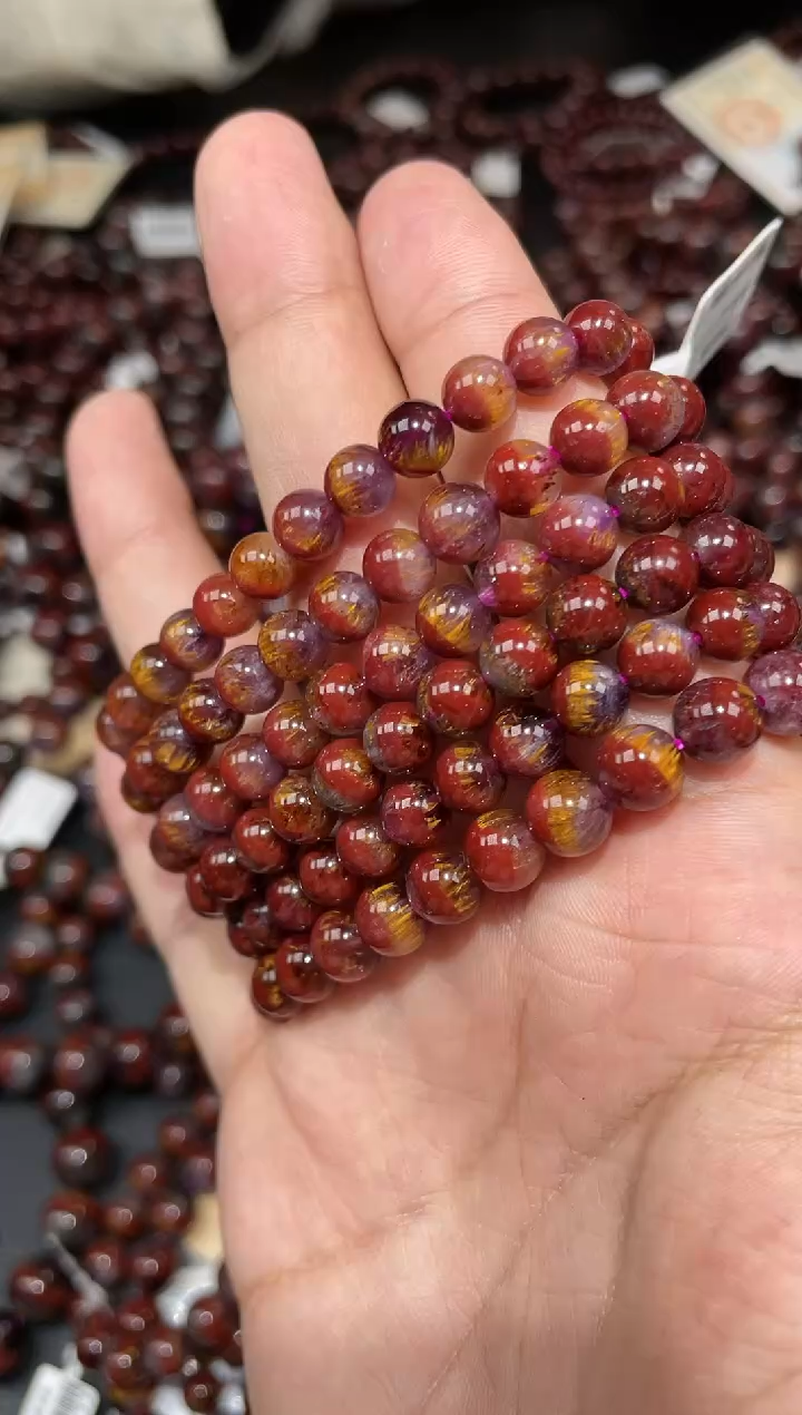 【闪购商品】水晶手链未镶嵌极光单圈手链7mm（多样性单发）