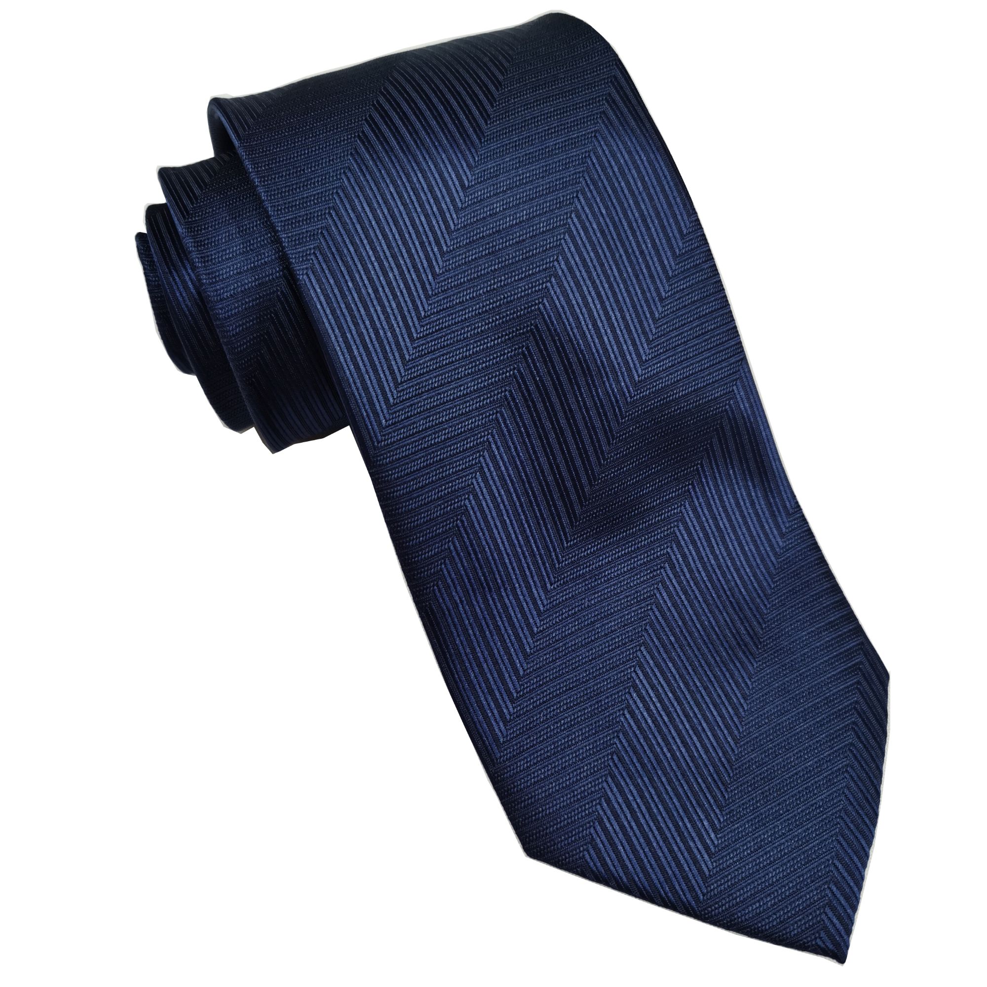 男士领带藏蓝色拉链式纯色时尚商务工作藏青深蓝手打款8cm