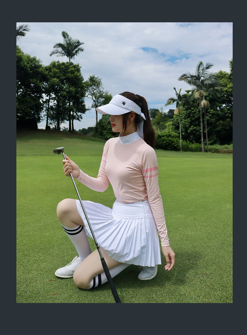 高尔夫女装秋冬长袖女速干透气修身弹力球服百搭显瘦golf